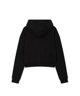Women's エッセンシャルクロップフーディー - ブラック