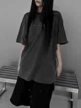 [unisex] ピグメントクロスオーバーフィット半袖Tシャツ (2color)