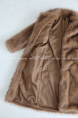 Maxi Raccoon Fake Fur Long Jacket Coat