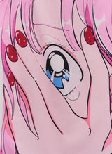 '& SPEAK LOVE WAITS' ANIMATION SWIMSUIT PINK