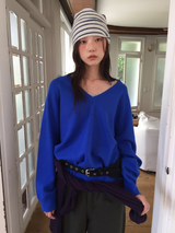 アンコール ウール Vネック ニット (5color)