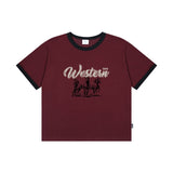 WESTERN HORSE クールコットンクロップリンガー半袖 (SRCSTD-0271)