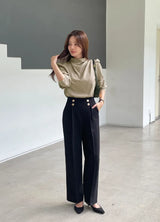 Loire Two-Button Wide Slacks