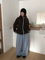 Dekan Fleece Back Pocket Banding Wide Pants