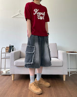 Indie Bermuda Cargo Denim Pants