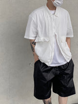 Nylon Pintuck Half Pants 2C