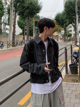 Code D Crop denim Jacket