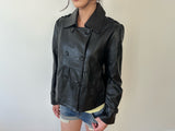 mini leather jacket