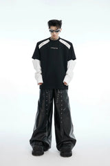 Deconstructed Colorblock Shirt-Tee