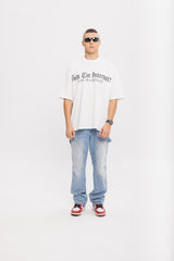 スケルトンロゴパフプリントTシャツ