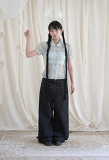 シャーリングシアーブラウス ピスタチオ