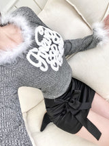 1115. Ribbon satin strap mini sk