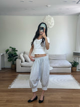 puff capri pants