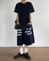 ウェザークロップワッフルショートスリーブTシャツ