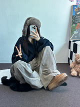 テディフリースルーズジップアップ🤍💙🤎3カラー