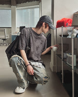 トリプル ダメージ レイヤード ショートスリーブ Tシャツ