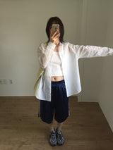 Satin Lace Track Shorts (3color)
