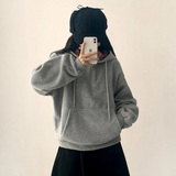 Bay Check Anorak Fleece Semi-Zip Up Hoodie