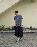 Haven Check Pocket Bermuda Denim Pants