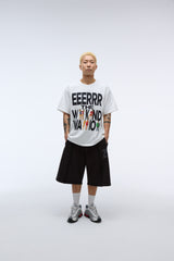 ウィークエンドウォリアーピーポーアートワークTシャツ (ホワイト)