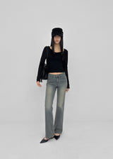 [MADE] Miel Low Slim Bootcut Denim Pants
