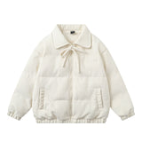 Sweet Ribbon Corduroy Padded Jumper