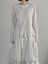 レルズフリルルーズフィット長袖Tシャツ