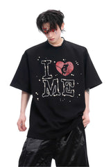 Hand-Sewn Pearl Heart Tee