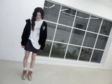 Academy Hood Cardigan (Black)