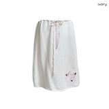 (2color) Rose Two-Way Drawstring Midi Skirt