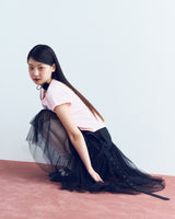 アンバランスバックルバックレスドレス_black