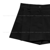 マーティコットンプリーツレイヤードスカートパンツ