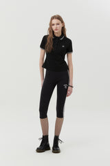 LINEポイントショートレギンス [BLACK]