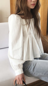 Piano puff blouse