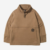 Cotton Napping Turtle String Sweat Shirt - BEIGE
