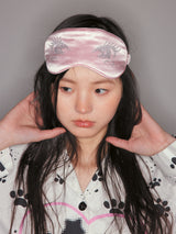 "crying eyes"rhinestone  pink patch