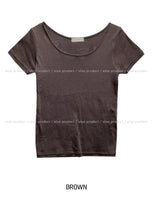 [1+1] エブリデイUネックルーズフィットショートスリーブTシャツ