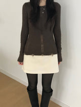コーデュロイローライズスカートパンツ (3 colors)