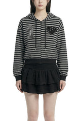 Melo Heart Patch Hoodie Zip-up