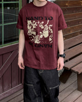 タッチグラフィックオーバーサイズハーフTシャツ