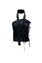 ELFIN SCARF TOP / BLACK