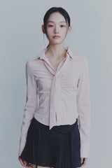 VIVIAN SCARF SHIRT pink