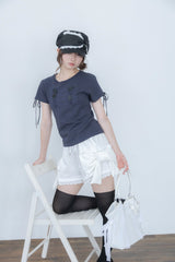 ナポレオン ボタン Tシャツ(black)