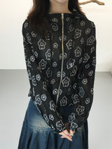 Airy Bloom Flower Zip-Up (3c)