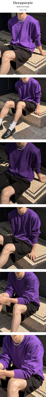[S/S] Soft round neck knit sleeves(4color)