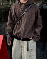 Bio unbalanced corduroy warmer jacket