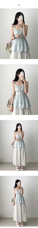 Modding Shirring Ribbon Nash Blouse