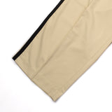 [UNISEX] Satin-Trimmed Motorsport Trousers (Beige)