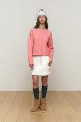 COLLECTION ROUND NECK KNIT [PINK]