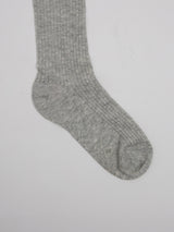 NUBASIC SEE-THROUGH LONG SOCKS GRAY